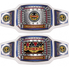 Championship Belt - Silver "Poker Champion" Belt